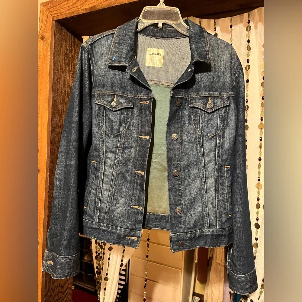 Lucky Cat Custom Denim Jacket - Blue